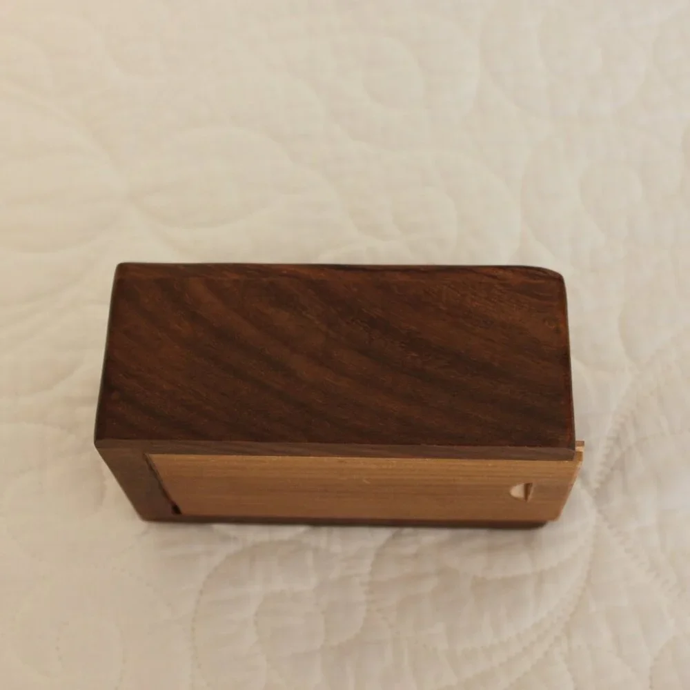 Wooden box for jewelry, trinkets, etc.